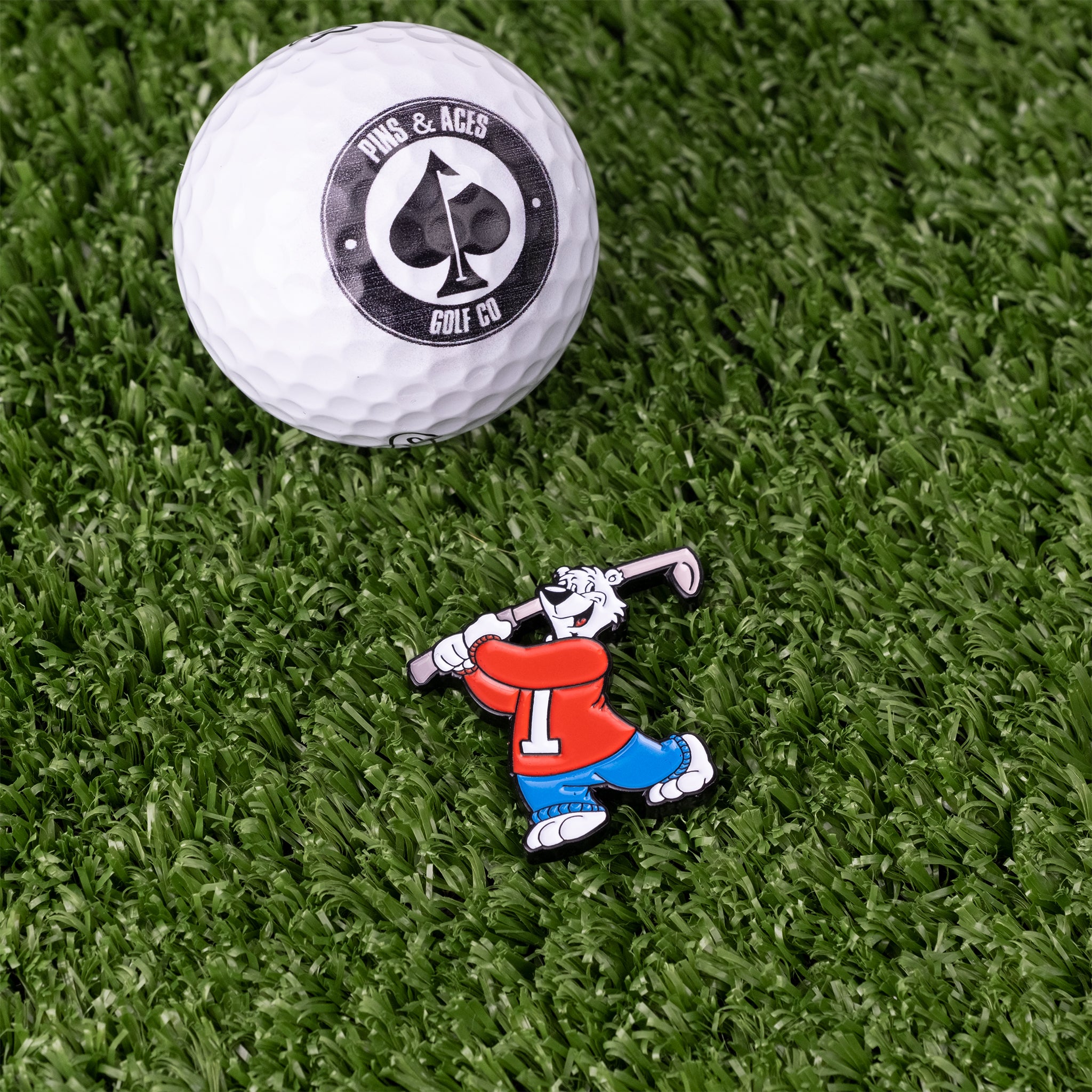 ICEE Ball Marker - Pins & Aces