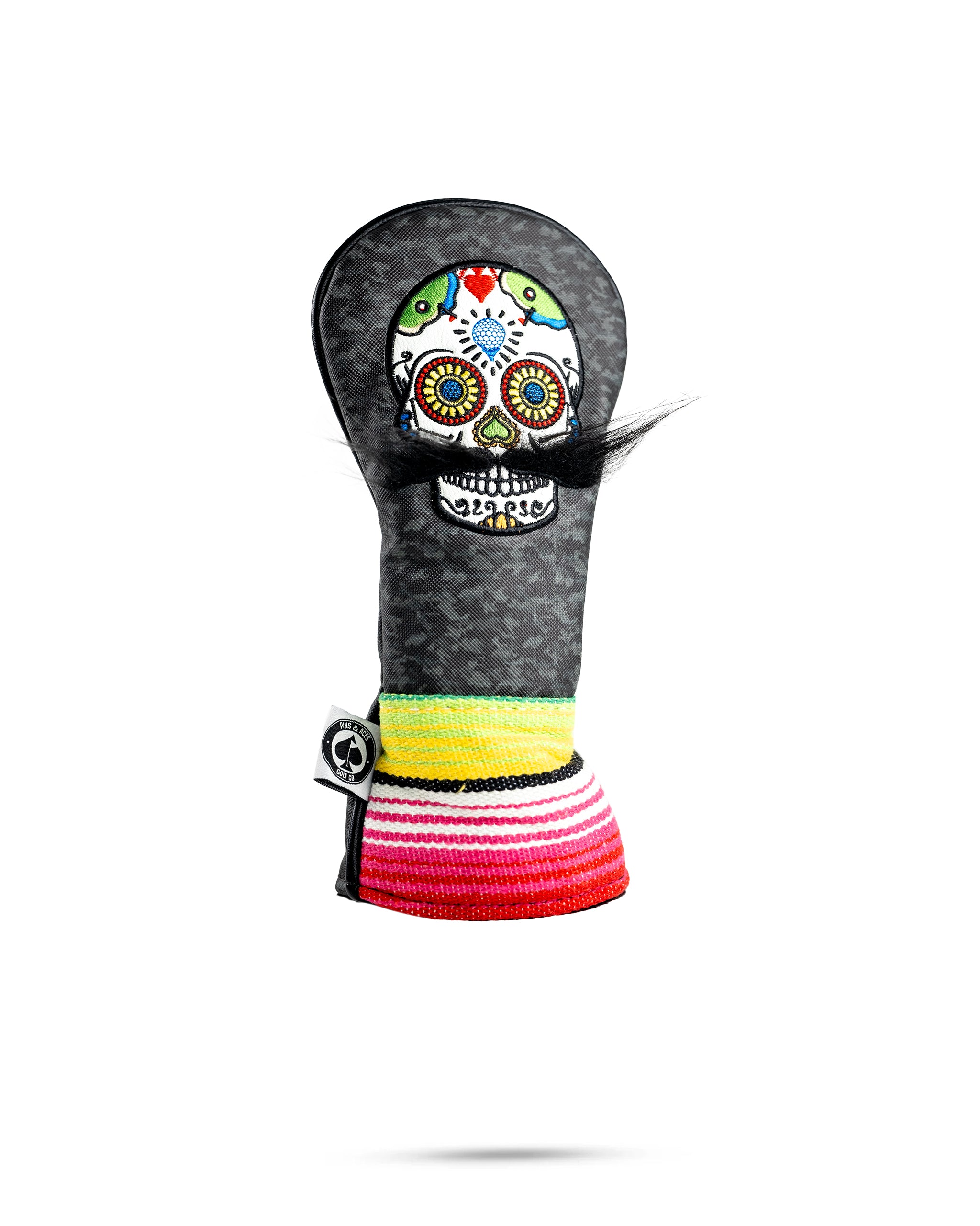 Mustache Sugar Skull - Hybrid Cover Gray Camo