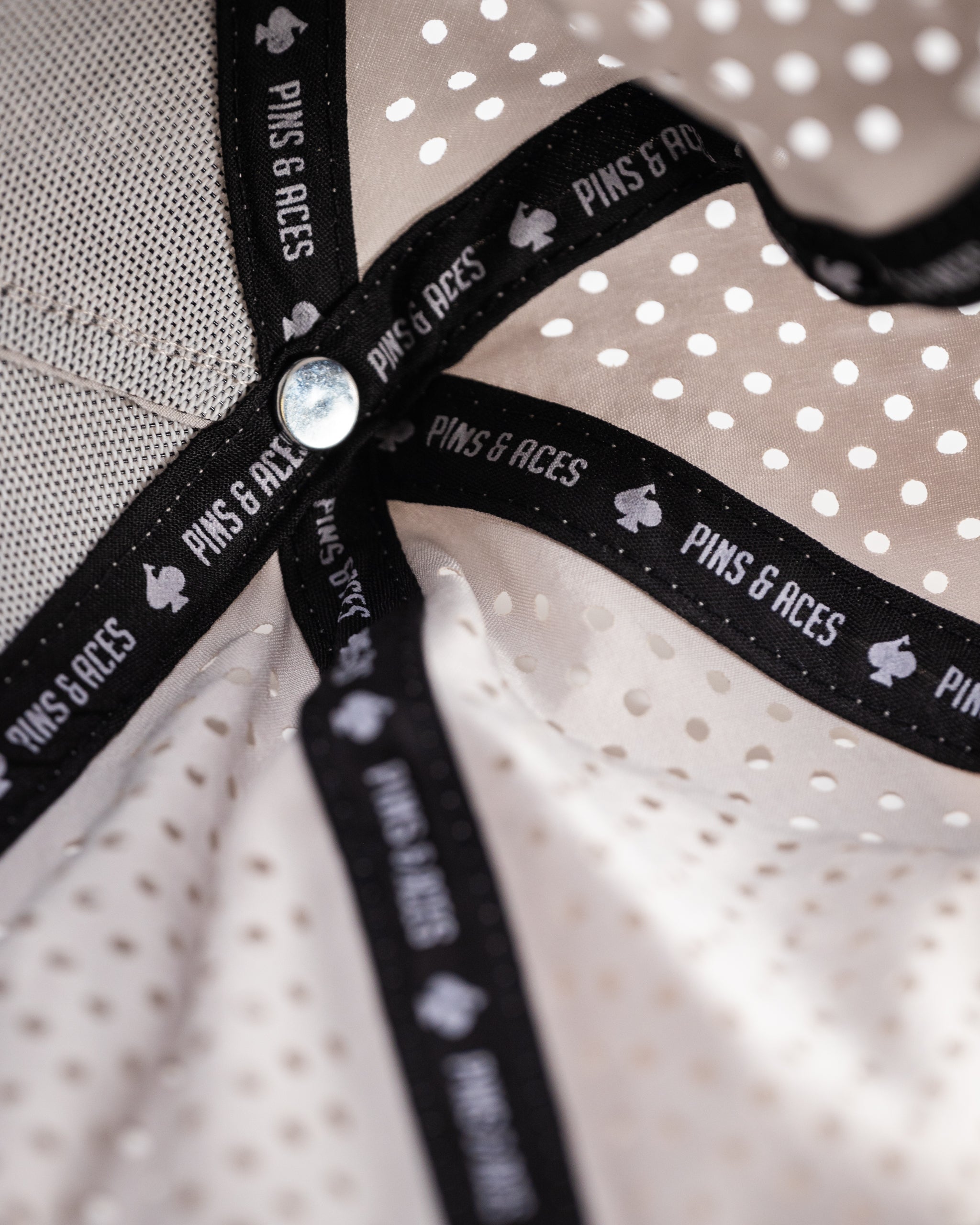 Perforated Rope Hat - Coat of Arms - White - Pins & Aces
