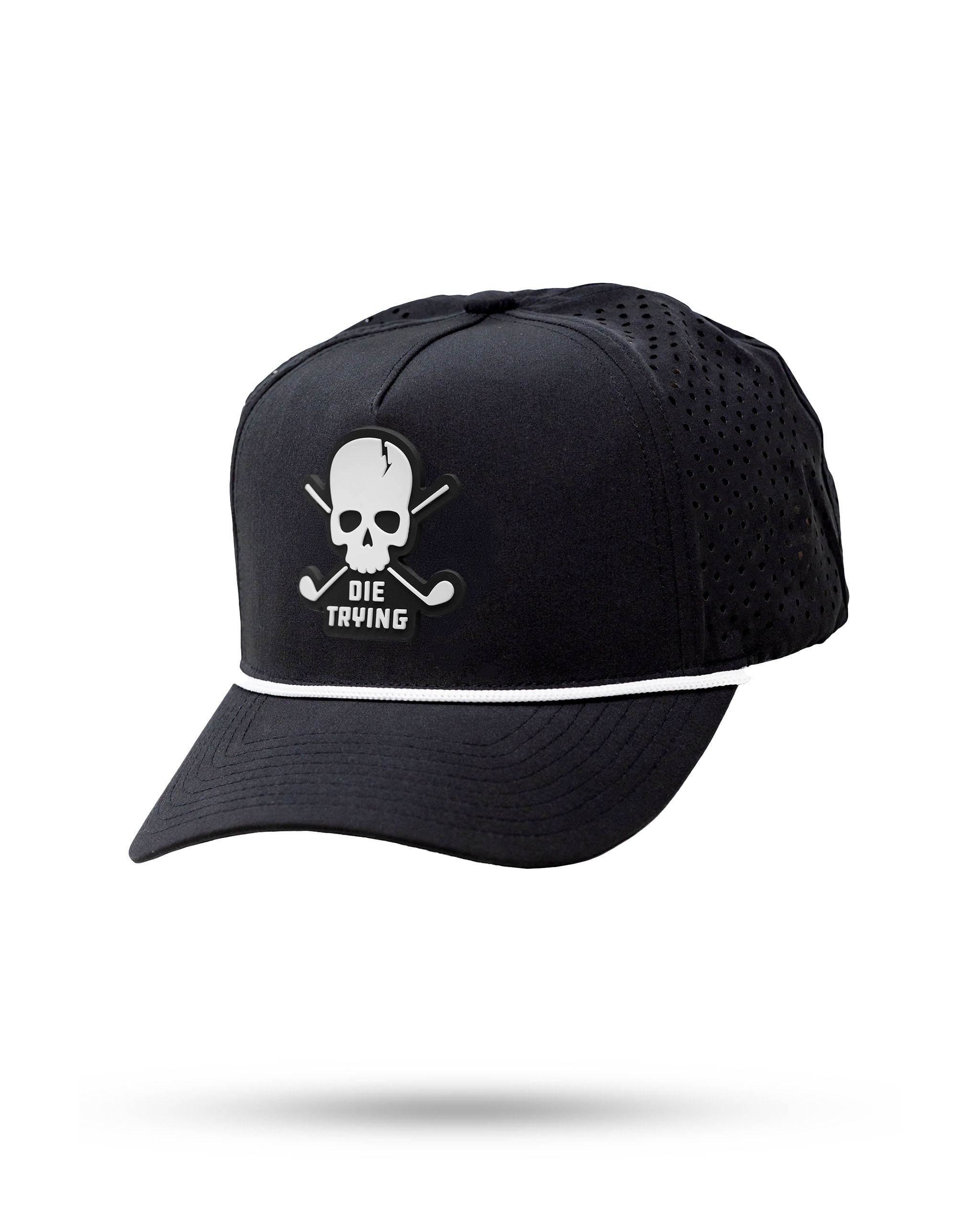 Perforated Rope Hat - Die Trying - Black
