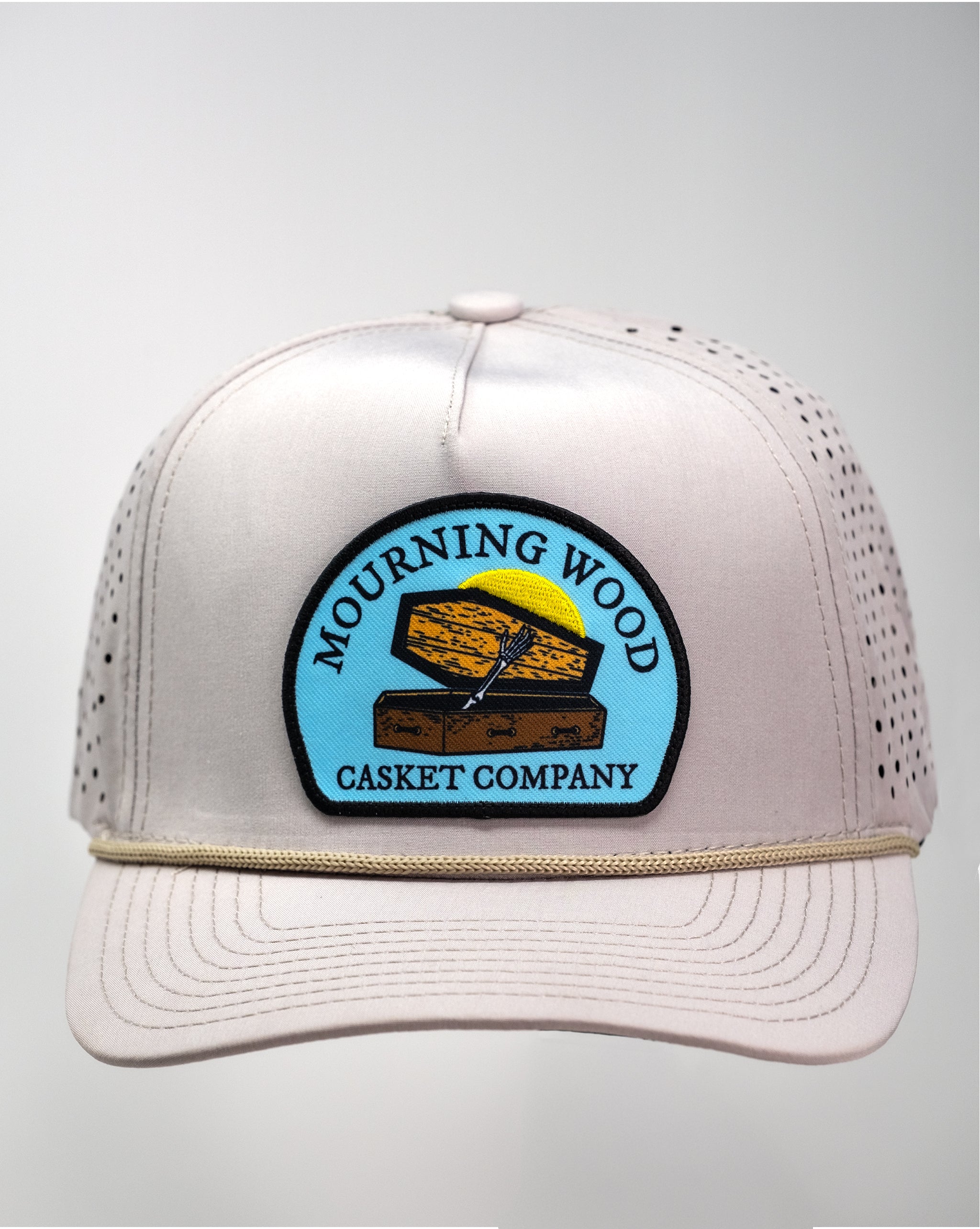 Perforated Rope Hat - Mourning Wood - Bone