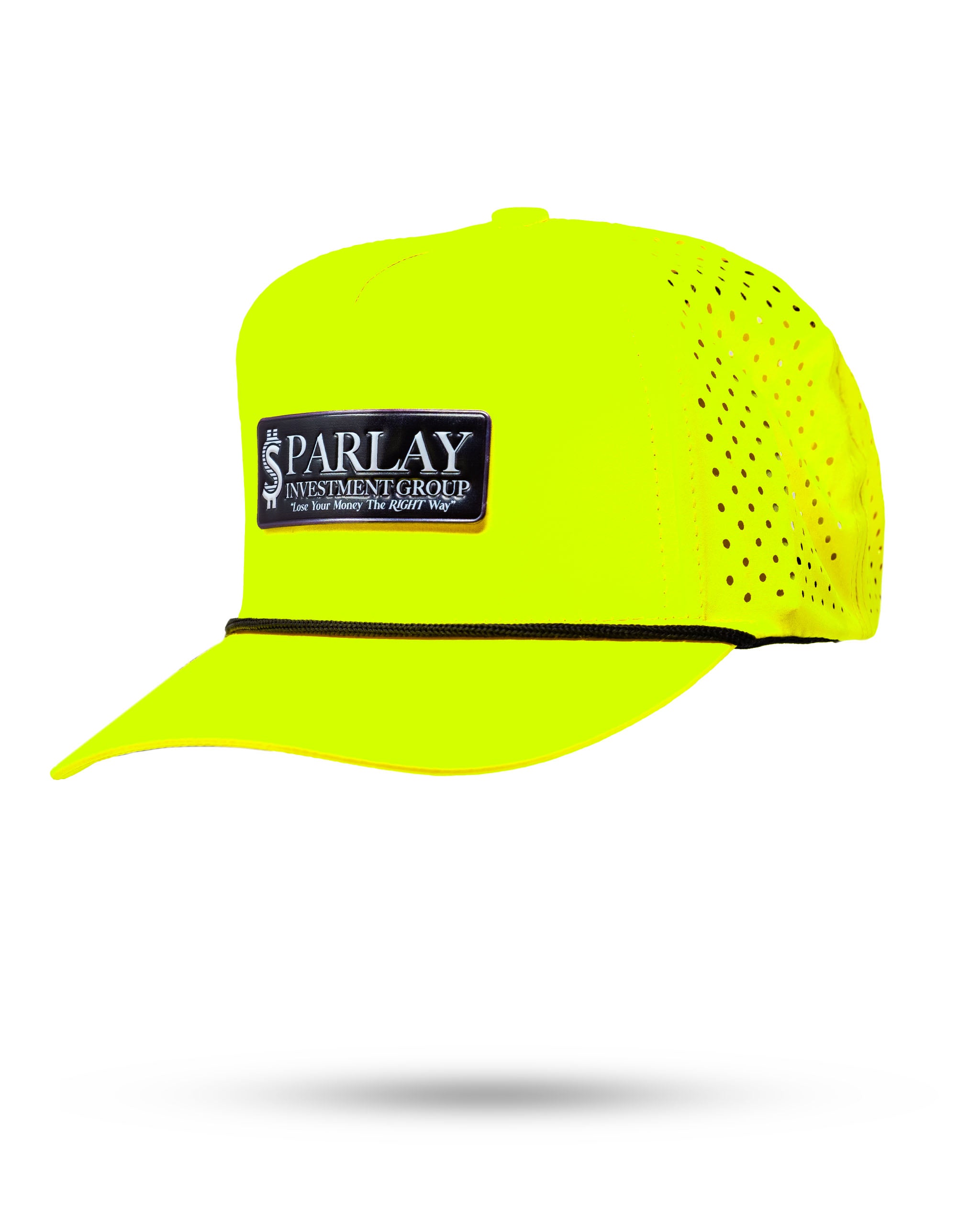 Perforated Rope Hat - Parlay - Highlighter Yellow