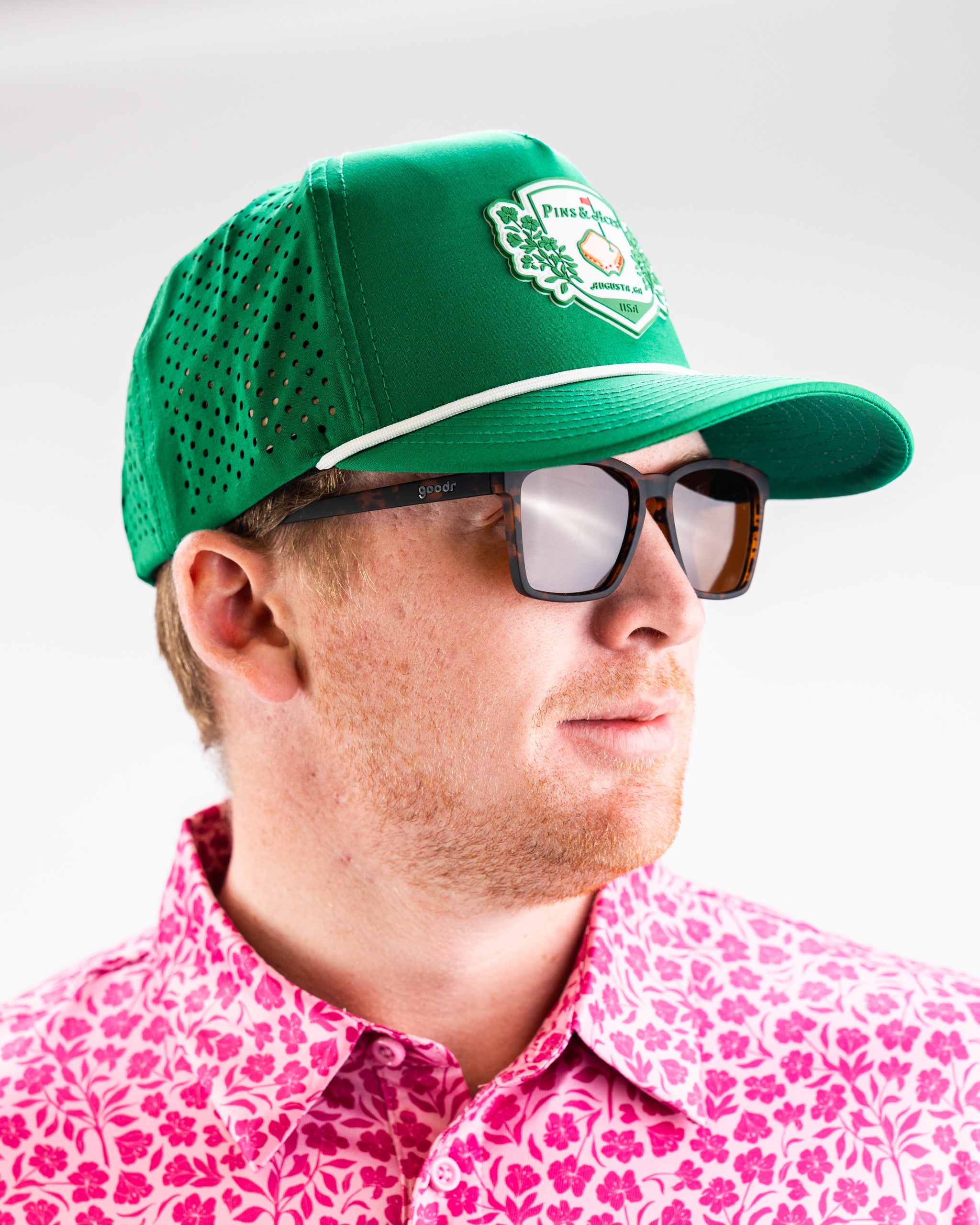 Pimento Crest - Perforated Rope Hat - Green