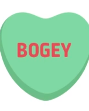 "Bogey" Candy Heart Ball Marker