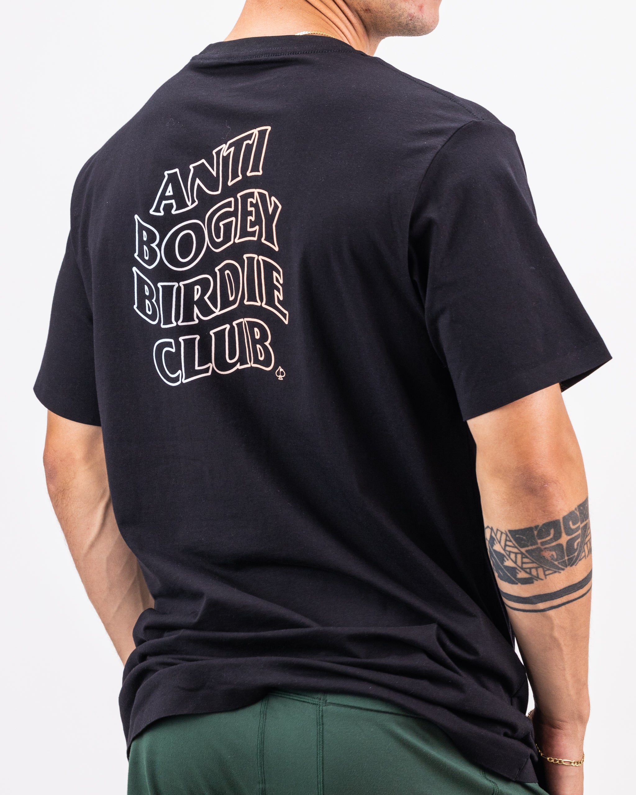 Anti Bogey Birdie Club Tee - Black