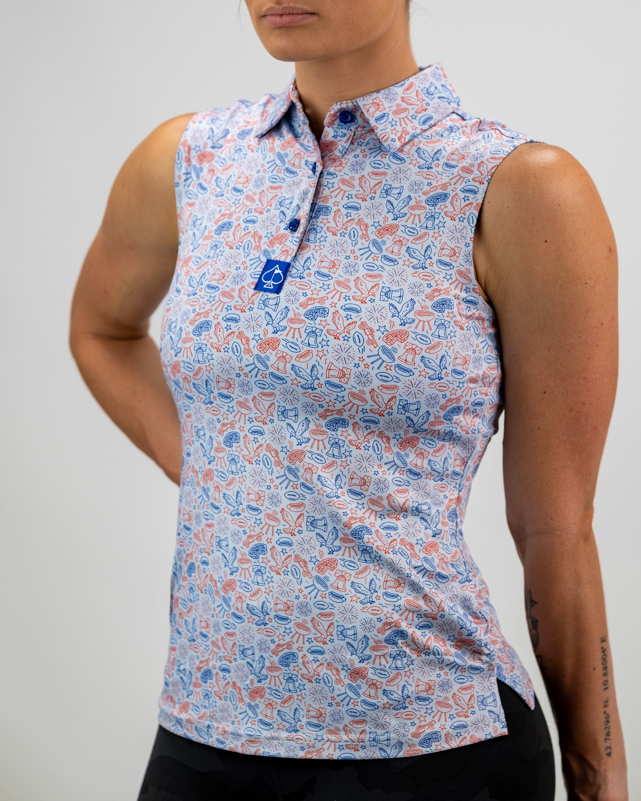 Women's Freedom Doodle White