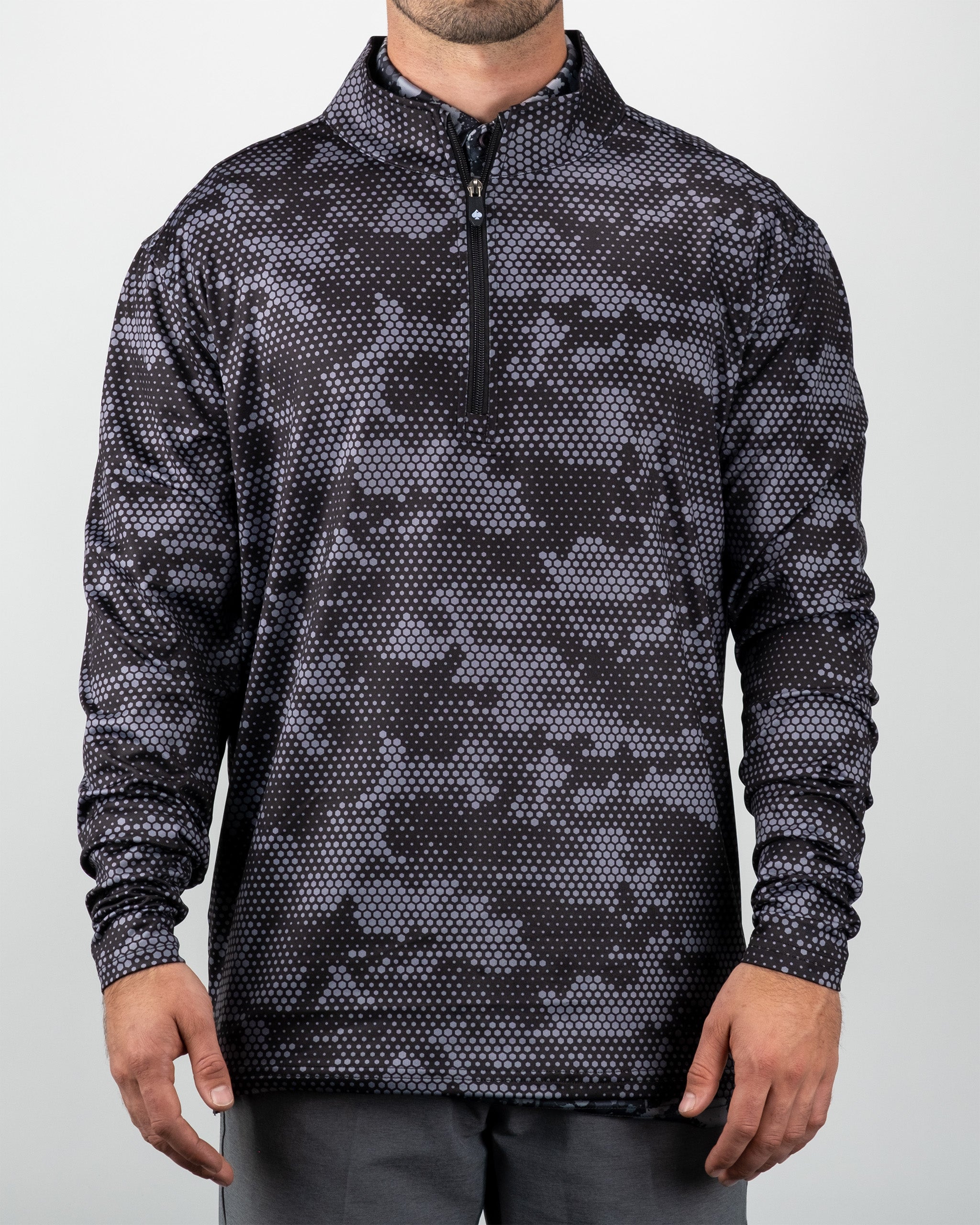 Black Hex Digi Pullover