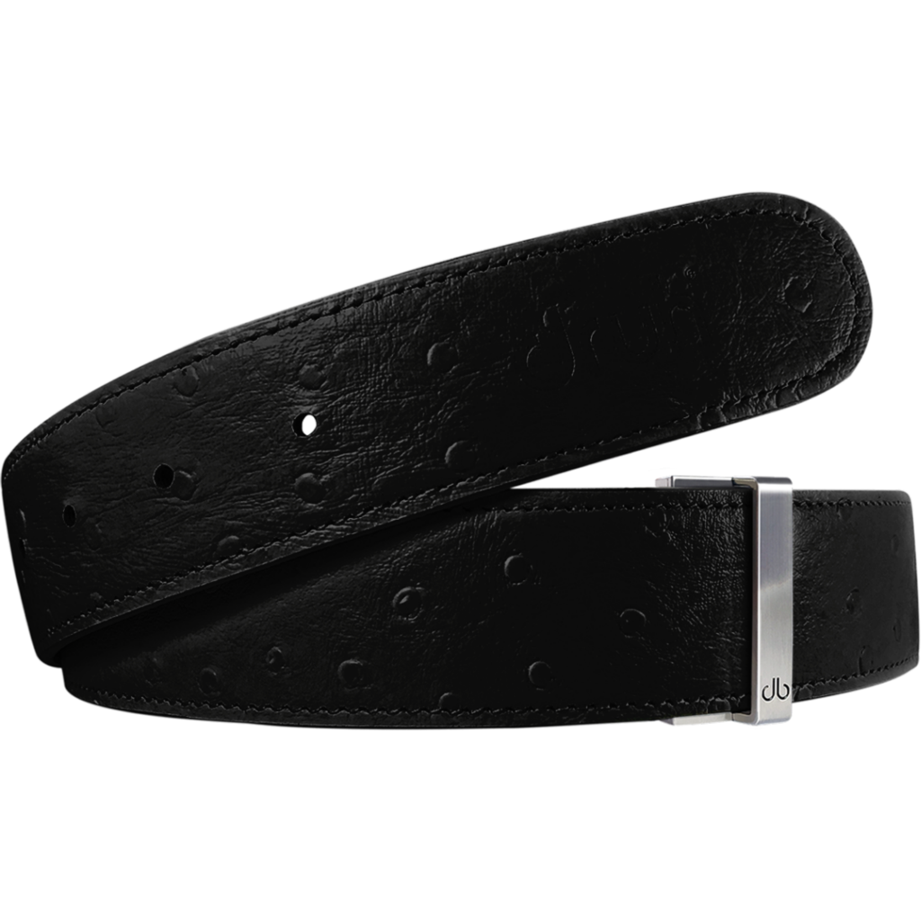 Black Ostrich Belt