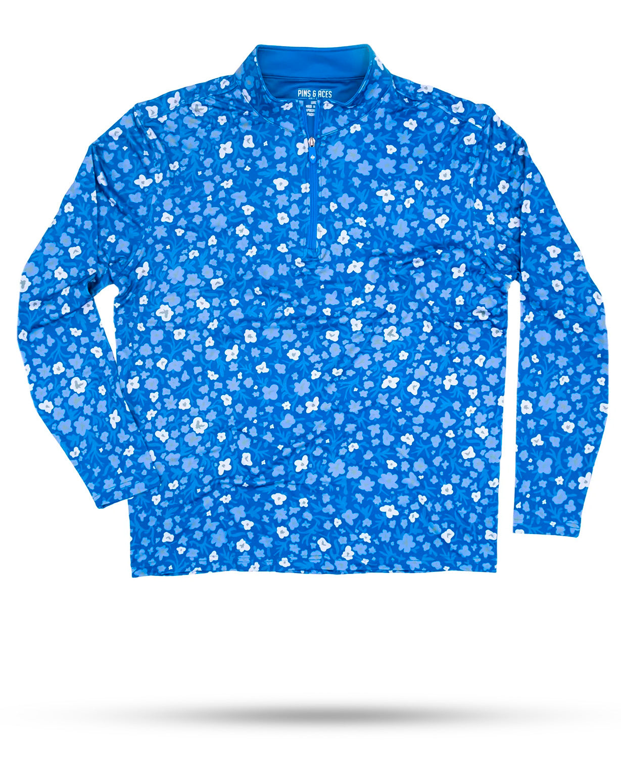 Blue Flower Power Pullover