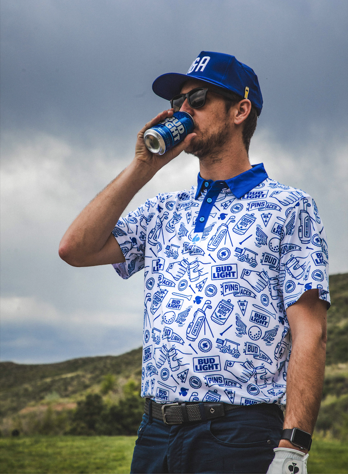 Bud Light Doodle Polo