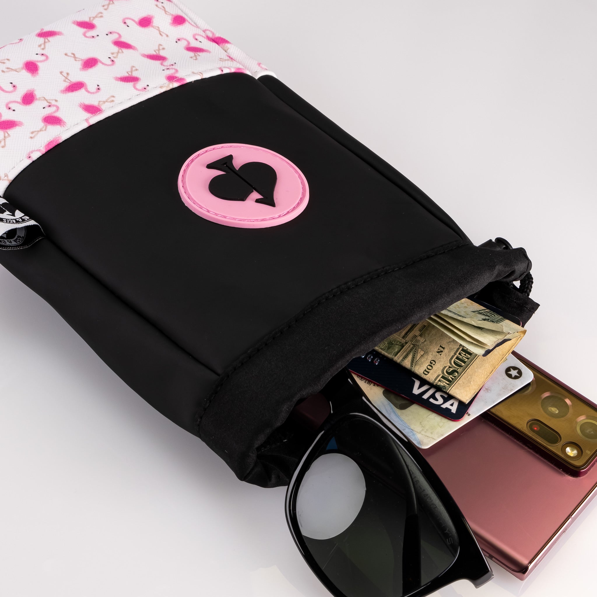 Dancing Flamingo Valuables Pouch
