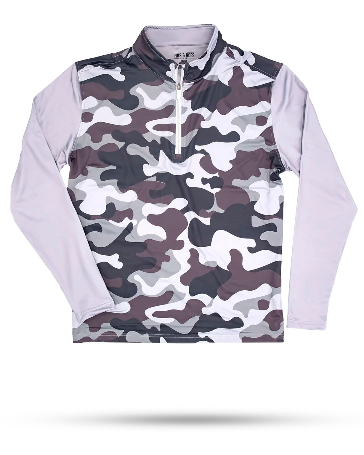 Gray Camo Pullover